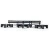 vidaXL Canapés de jardin palette 6 pcs noir bois