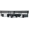 vidaXL Canapés de jardin palette 4 pcs noir bois