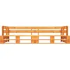 vidaXL Canapé de jardin palette 2 places marron miel bois