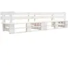vidaXL Canapé de jardin palette 2 places blanc bois