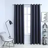 vidaXL Rideaux occultants avec anneaux Métal 2pcs Anthracite 140x175cm