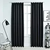 vidaXL Rideaux occultants avec crochets 2 pcs Noir 140x225 cm