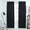 vidaXL Rideaux occultants avec crochets 2 pcs Noir 140x245 cm