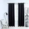 vidaXL Rideaux occultants avec anneaux en métal 2 pcs Noir 140x245 cm