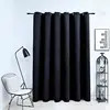 vidaXL Rideau occultant avec anneaux en métal Noir 290x245 cm