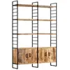 vidaXL Bibliothèque à 4 niveaux 124x30x180 cm Bois de manguier brut