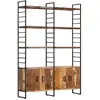 vidaXL Bibliothèque 4 niveaux 124x30x180cm Bois solide de récupération