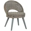 vidaXL Chaise-canapé Kubu Rotin Gris