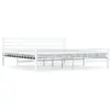 vidaXL Cadre de lit Blanc Métal 200 x 200 cm