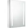 vidaXL Armoire de salle de bain à miroir LED 50x13x70 cm