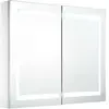 Vidaxl - Armoire de salle de bain à miroir led 80x12,2x68 cm Blanc