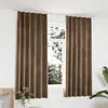 vidaXL Rideaux occultants avec crochets 2 pcs Velours Beige 140x175 cm
