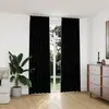 vidaXL Rideaux occultants avec crochets 2 pcs Velours Noir 140x245 cm