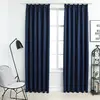 vidaXL Rideaux occultants avec crochets 2 pcs Bleu 140x245 cm
