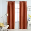vidaXL Rideaux occultants avec crochets 2 pcs Rouille 140x175 cm