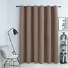vidaXL Rideau occultant avec anneaux en métal Taupe 290x245 cm