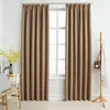 vidaXL Rideaux occultants avec crochets 2 pcs Taupe 140x175 cm