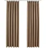 vidaXL Rideaux occultants avec crochets 2 pcs Taupe 140x245 cm