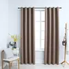 vidaXL Rideaux occultants avec anneaux en métal 2 pcs Taupe 140x245 cm