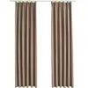 vidaXL Rideaux occultants avec crochets 2 pcs Taupe 140x245 cm