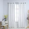 vidaXL Rideau occultant et anneaux en métal 2pcs Blanc cassé 140x175cm