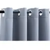 vidaXL Rideaux occultants avec anneaux en métal 2 pcs Gris 140x245 cm
