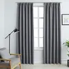 vidaXL Rideaux occultants avec crochets 2 pcs Gris 140x225 cm