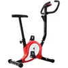 vidaXL Vélo d'appartement avec résistance à courroie Rouge