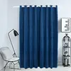 vidaXL Rideau occultant et anneaux Velours Bleu foncé 290x245 cm