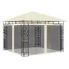 vidaXL Belvédère avec moustiquaire 3x3x2,73 m Crème 180 g/m²