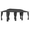 vidaXL Belvédère avec rideaux 600x298x270 cm Anthracite