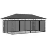 vidaXL Belvédère avec moustiquaire 6x3x2,73 m Anthracite