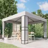 vidaXL Tonnelle avec toit double 3x3 m Blanc