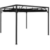 vidaXL Chapiteau de jardin avec auvent rétractable 3x3 m Anthracite