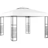 vidaXL Tonnelle de jardin 3 x 3 m Blanc