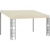 vidaXL Belvédère mural 3x4 m Crème Tissu