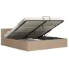 vidaXL Cadre de lit avec rangement hydraulique Similicuir 160x200 cm