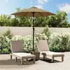 vidaXL Parasol Taupe 200x224 cm Aluminium
