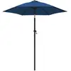 vidaXL Parasol Bleu 200x224 cm Aluminium