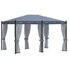 vidaXL Tonnelle avec moustiquaire 3x4 m Anthracite Acier