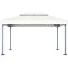 vidaXL Tonnelle 400x300 cm Crème Aluminium