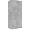 vidaXL Garde-robe Gris béton 80x52x180 cm Aggloméré