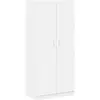 vidaXL Garde-robe Blanc 90x52x200 cm Bois d’ingénierie 800630