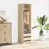 vidaXL Garde-robe avec tiroirs Chêne sonoma 50x50x200 cm Aggloméré
