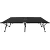 vidaXL Chaise longue pliable 2 places noir Acier