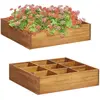vidaXL Lit surélevéde jardin à herbes Bois d'acacia massif 60x60x15 cm