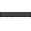 vidaXL Paravent 5 panneaux Tissu 600 x 160 cm Anthracite