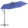 vidaXL Parasol déporté avec mât en aluminium 300 cm Bleu