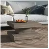 vidaXL Table basse Gris 60x60x35 cm MDF