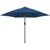 vidaXL Parasol d'extérieur avec poteau en métal 300 cm Azuré